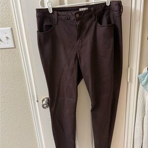 Maurices Dark Brown Skinny Jeans